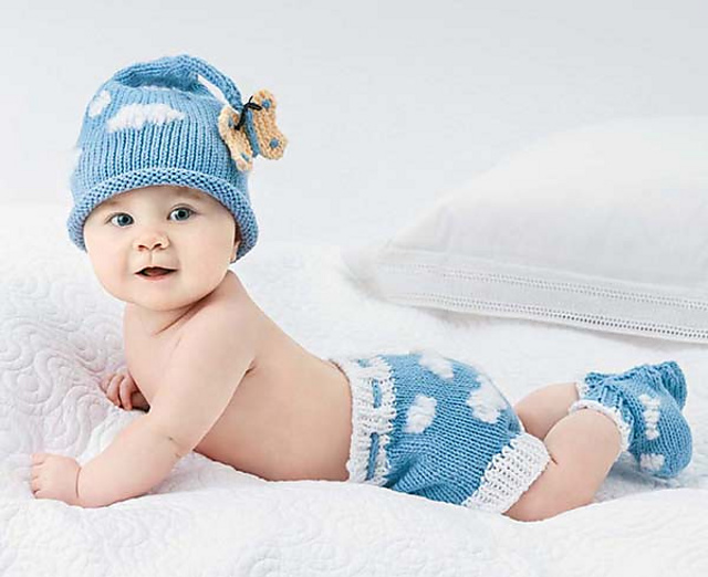 Butterfly & Clouds Diaper Cover Set