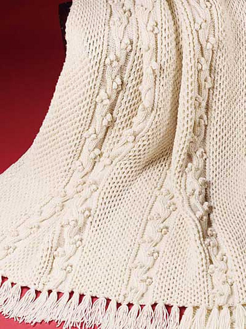 Aran in Bloom Afghan