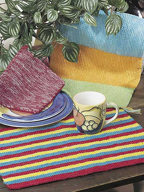 Kool Pot Holder and Placemats: Potholder