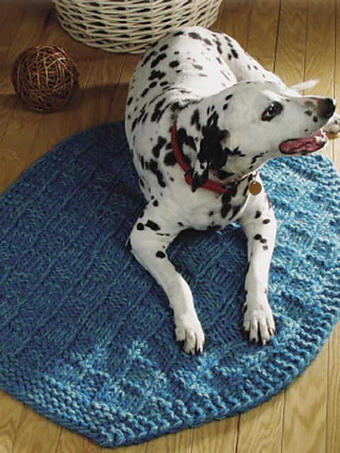 Aqua Octagon Rug
