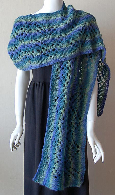 Triple Chevron Lace Shawl