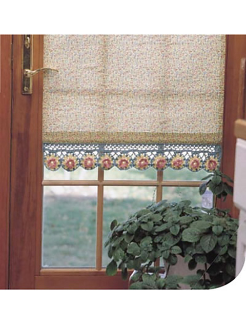 Floral Window Shade Trim