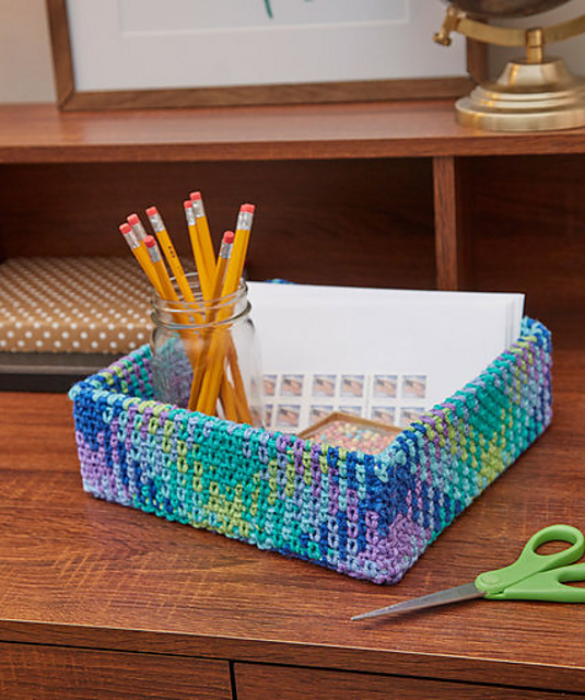 Ravelry: Planned Pooling Storage Box pattern by Brenda-Leigh Bennett