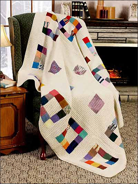 Patchwork Squares Afghan