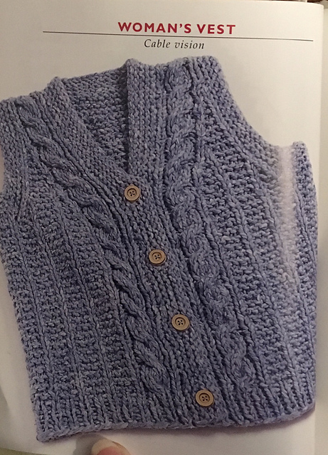 Woman’s Vest: Cable Vision