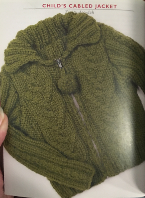 Child's Cabled Jacket: Zipity Doo Dah