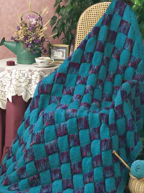 Entrelac Jewels Afghan