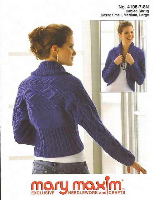 Cabled Shrug