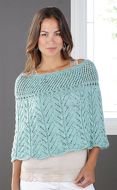 Zig Zag Lace Poncho