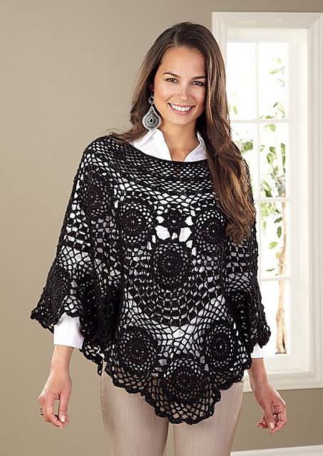 Medallion Poncho #98006N