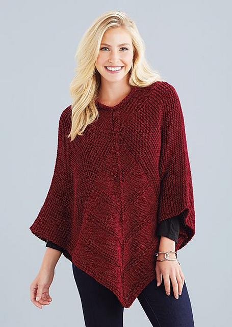 Mitered Diamond Poncho
