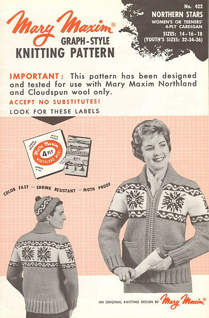 Northern Stars Cardigan (women’s or teeners)
