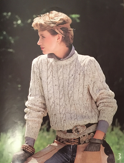 Cable Panel Pullover