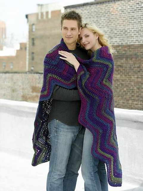 Gypsy Ripple Afghan and Throw