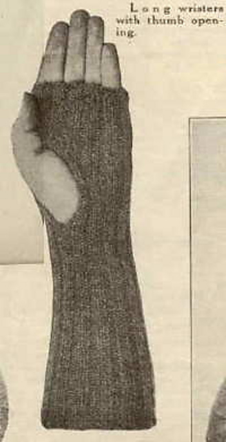 Thumbless Mitten Wristers