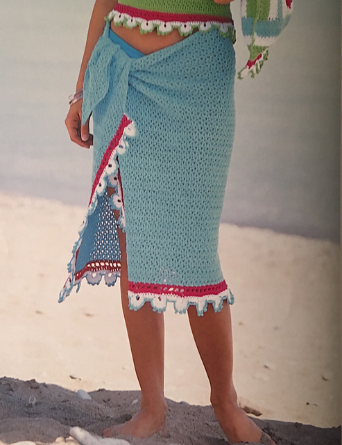 Soijah Rag Pattern Ravelry: Sarong pattern by Patons
