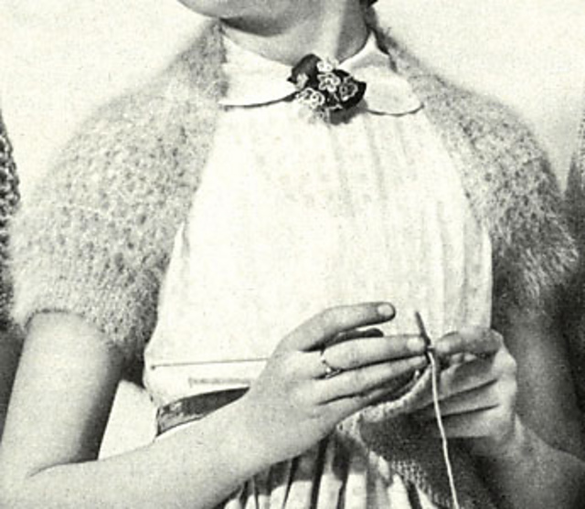Girl's Angora Shrug