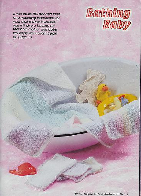 Bathing Baby Hooded Towel