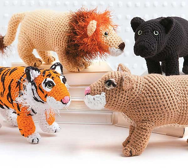 Wild Cats: Panther, Cougar, Tiger & Lion