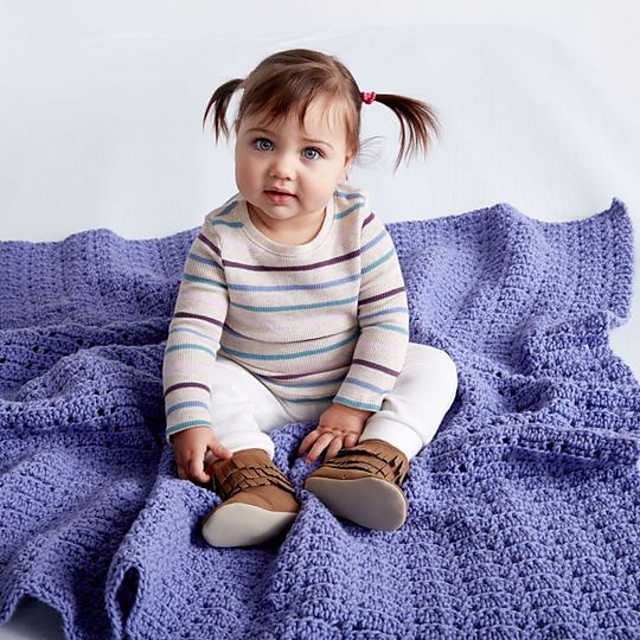 Ridges and Dots Baby Blanket
