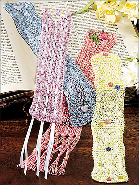 Springtime Bookmarks: Lilac Eyelets