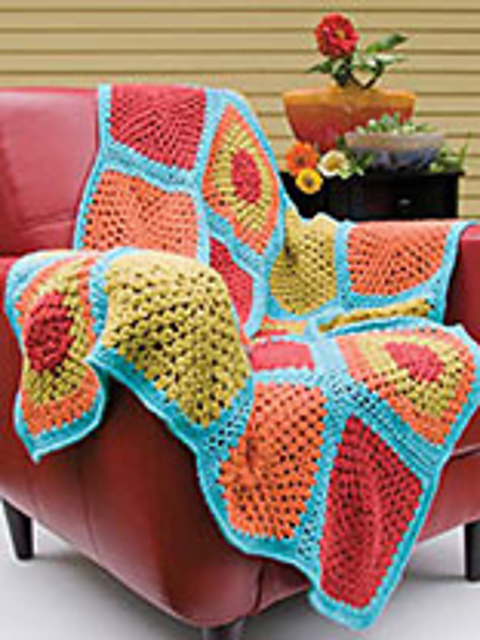 Granny Square Throw
