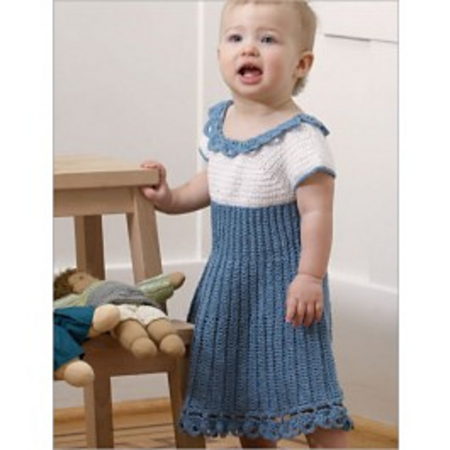 Summer Blues Baby Dress