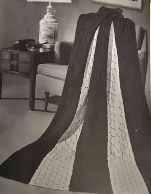 B-263 “Diamond Head” Knitted Afghan