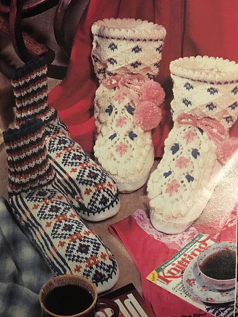 His & Her Slipper Socks: His
