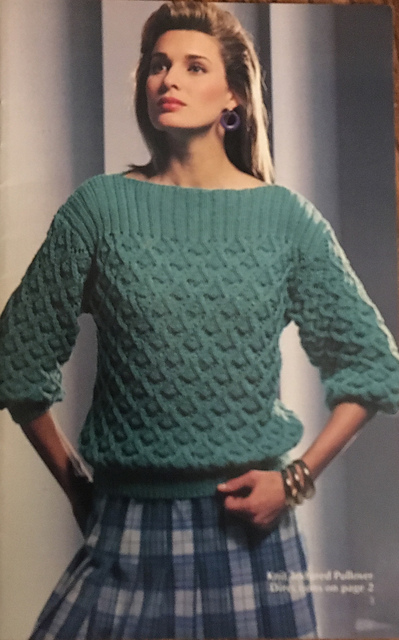 Knit Textured Pullover A-1085