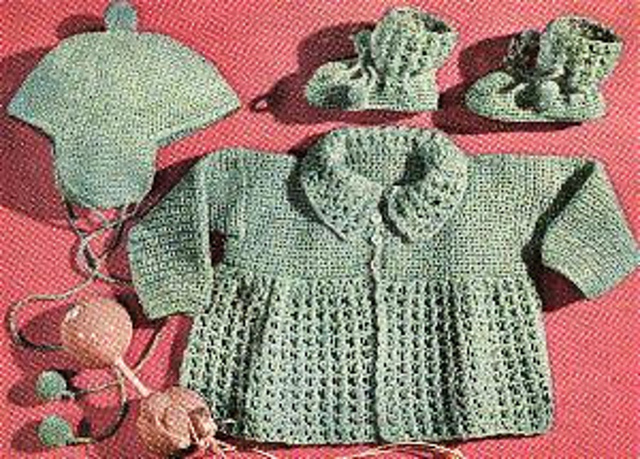 Sacque, Cap and Booties