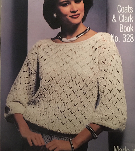 Lacy Knit 3/4 Sleeve Pullover A-1089