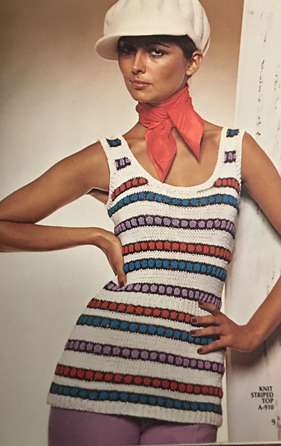 Knit Striped Top A-910