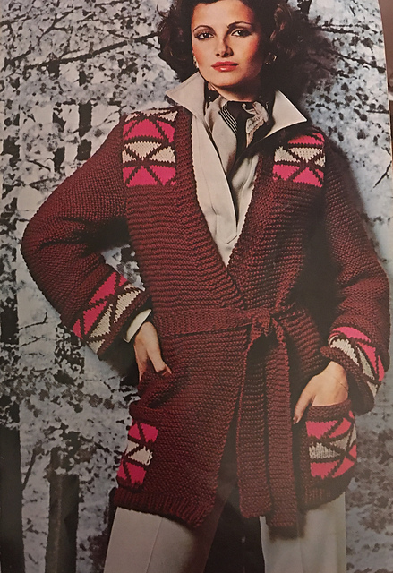 Knit Jacquard Jacket B-996
