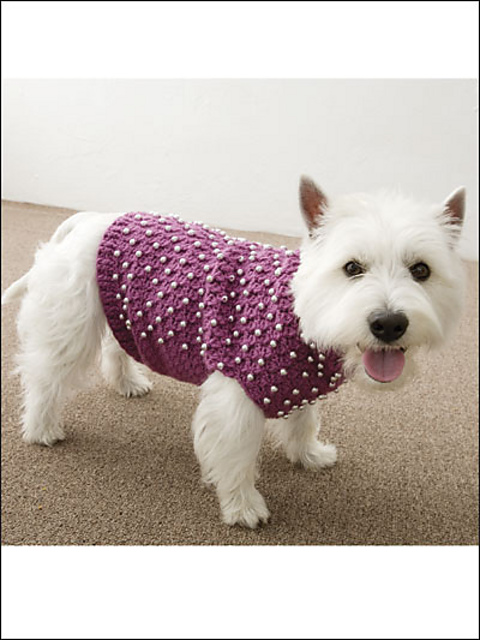 Beaded Dog Sweater