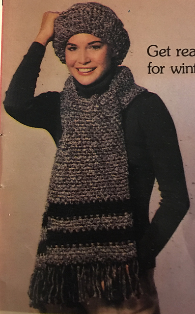 Crochet a muffler and matching hat: Hat