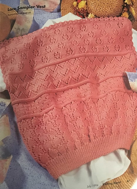 Lace Sampler Vest