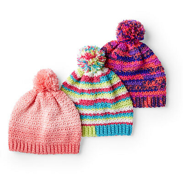 Crochet Fair Isle / Ombre / Stripes Hat