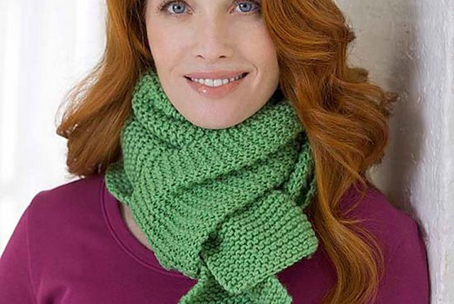 Easy Garter Stitch Scarf