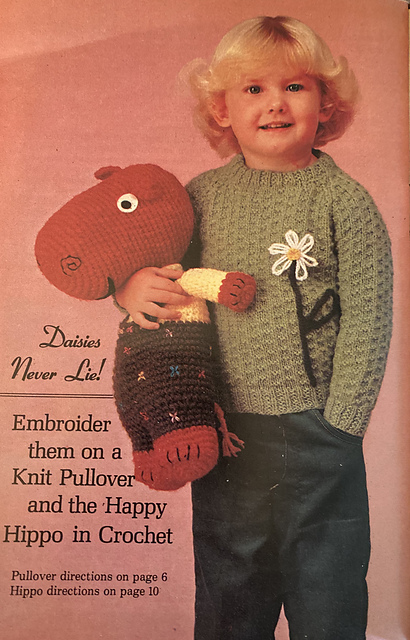 Toddler Pullover with Daisy Trim