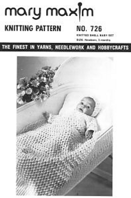 Knitted Shell Baby Set