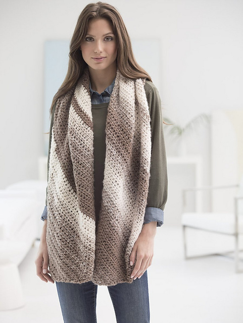 Diagonal Shaded Shawl