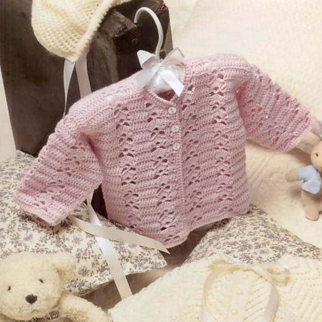Baby’s Crocheted Cardigan