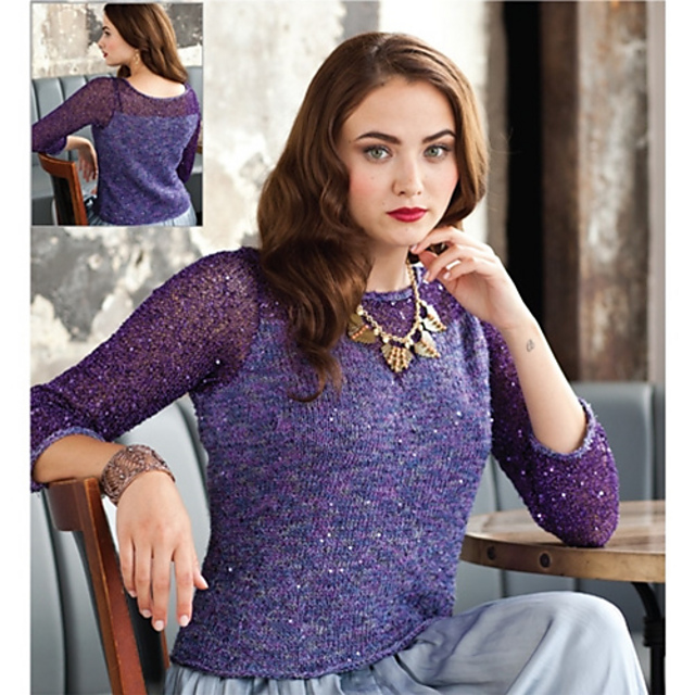 #01 Lace Yoke Pullover