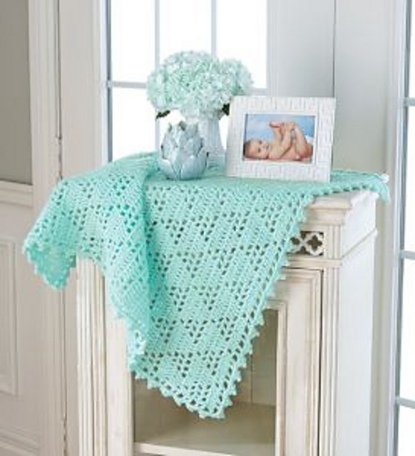 Love Triangle Baby Blanket