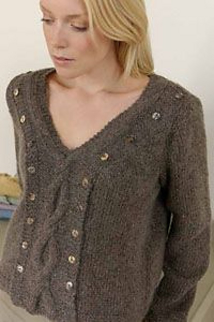 Organic cable nursing sweater