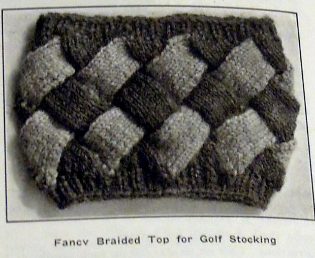 Fancy Braided Top for Golf Stocking