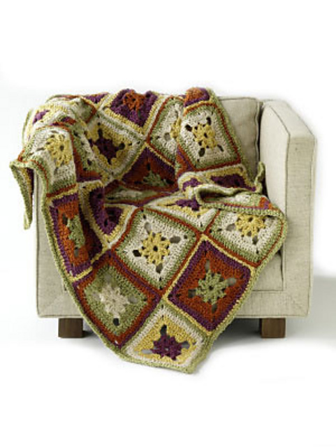 Calm Green/Chelsea Squares/Midwest Meadow Throw