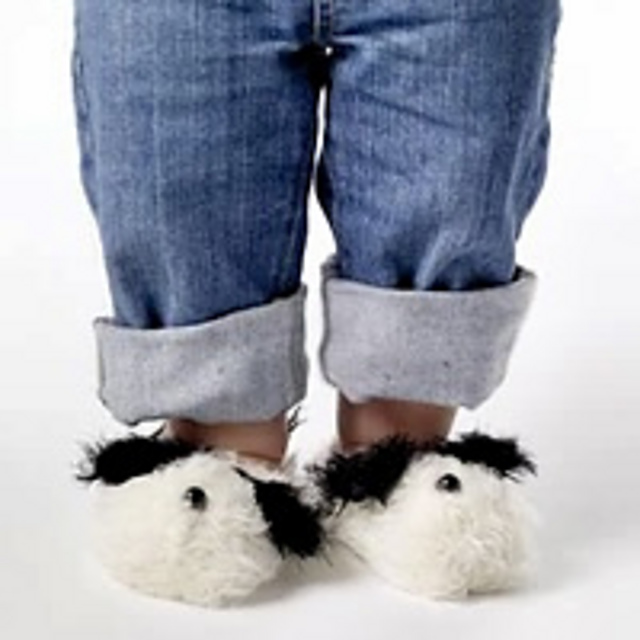 Plush Puppy Slippers