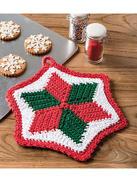 Christmas Star Potholder